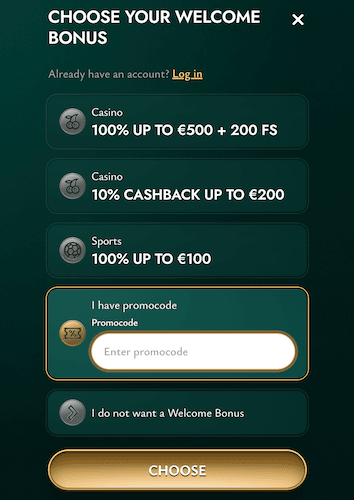 Cashed Casino Sports Betting promo code