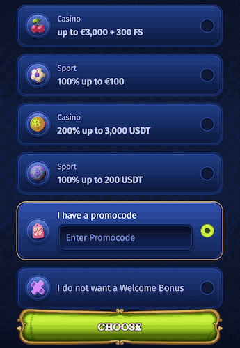 Casombie Sports Betting promo code