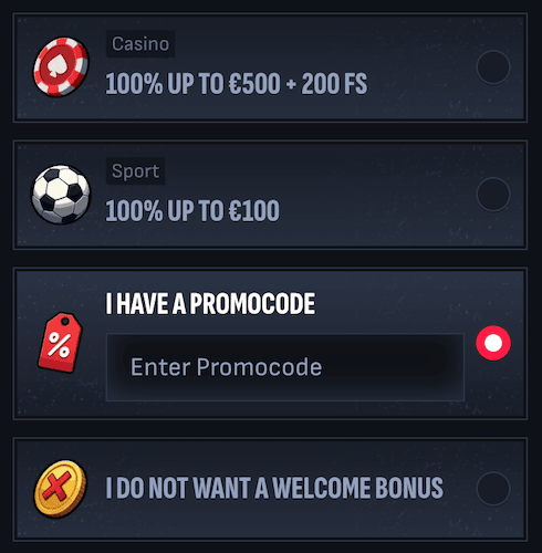 Mafia Casino Sports Betting promo code