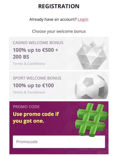 Malina Sports Betting promo code