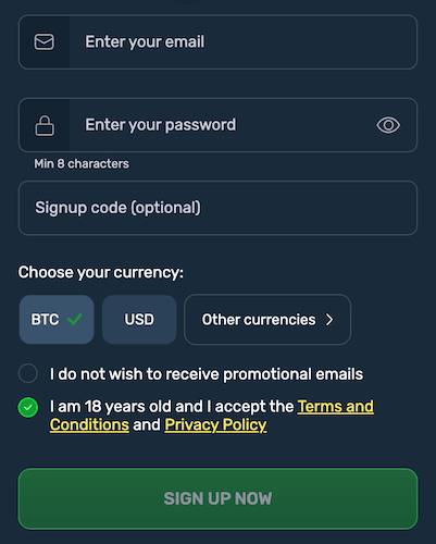 Winz.io Sports Betting promo code