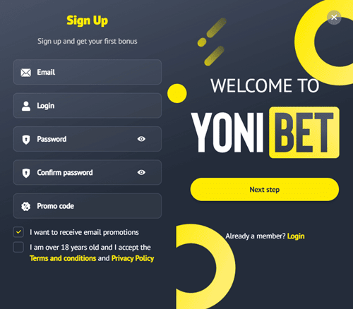 Yonibet Sports Betting promo code